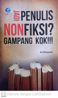 Jadi penulis nonfiksi gampang kok